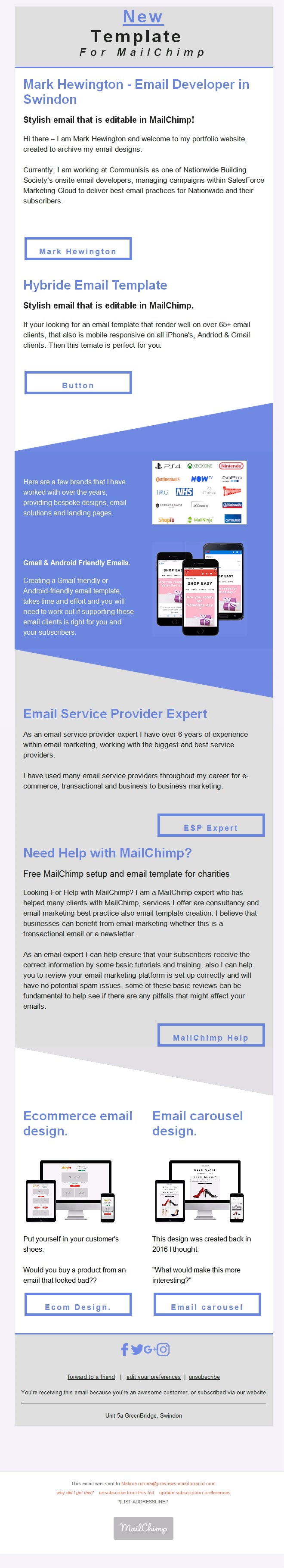 Outlook 2010 Windows 7 Editable MailChimp Emails