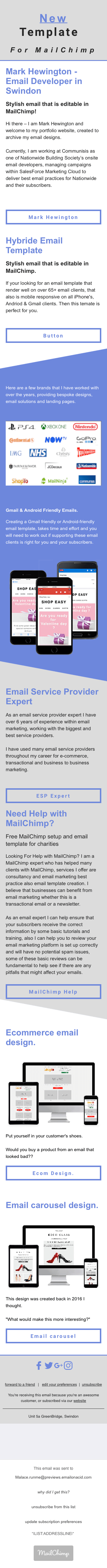 Editable MailChimp Email Template for Android