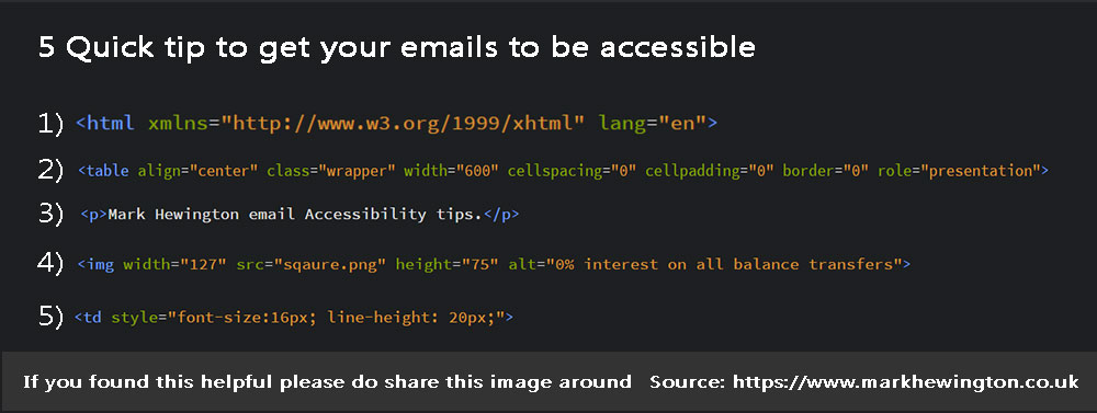 5 quick tips email accessibility