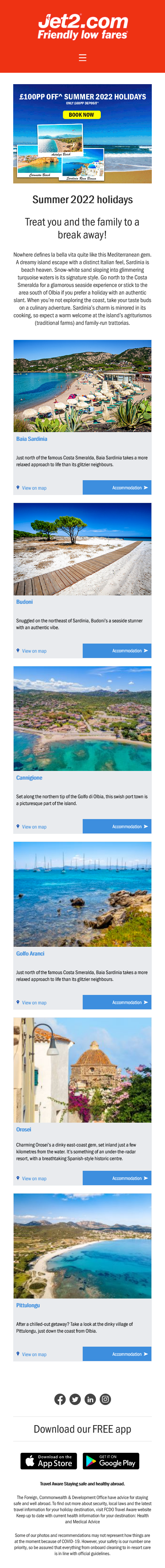 Email Templates Created For Jet2 HolidaysMarketing Holidays mobile design