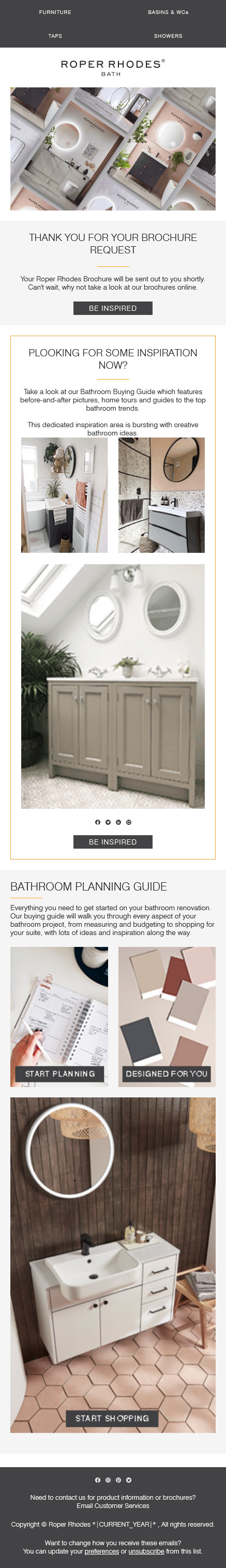 Email Templates Created For Roper RhodesMarketing Bath rooms mobile design